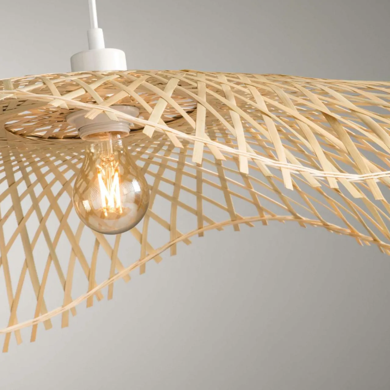 Lampe Suspension|ATMOSPHERA Suspension lumineuse bambou (D75 cm) Tess Naturel