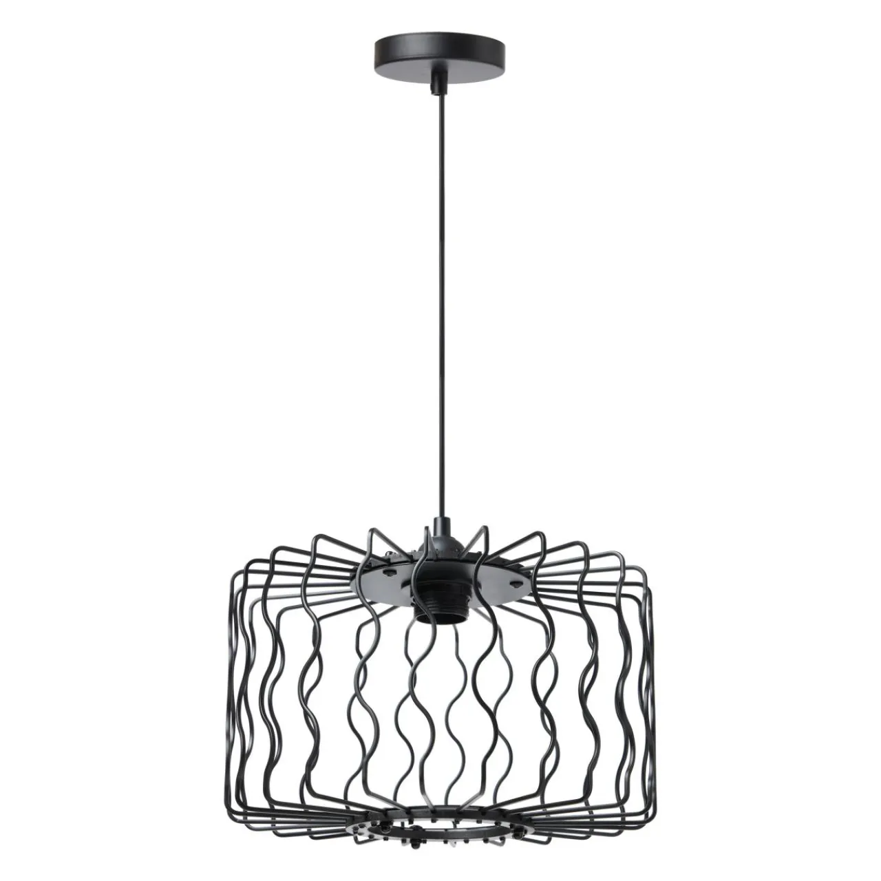 Lampe Suspension|OSTARIA Suspension lumineuse en métal (D30 cm) Julia e Noir