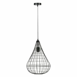 Lampe Suspension|OSTARIA Suspension lumineuse en métal (D30 cm) Asyn Noir