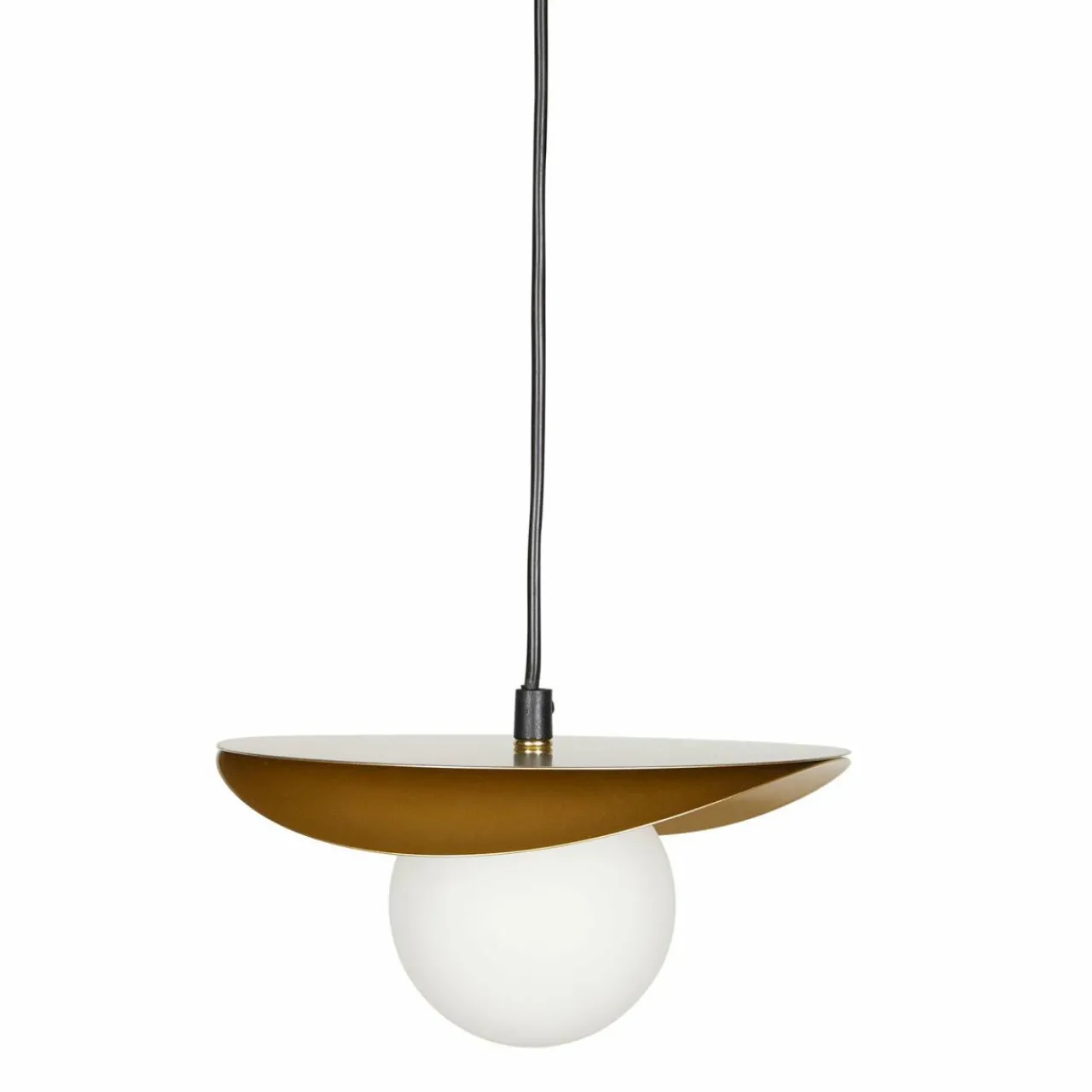 Lampe Suspension|OSTARIA Suspension lumineuse ronde en métal (D22 cm) Nuba Or