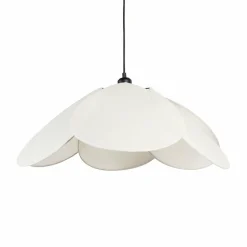 Lampe Suspension|OSTARIA Suspension lumineuse tissu Pétale (D69 cm) Luminosa Beige