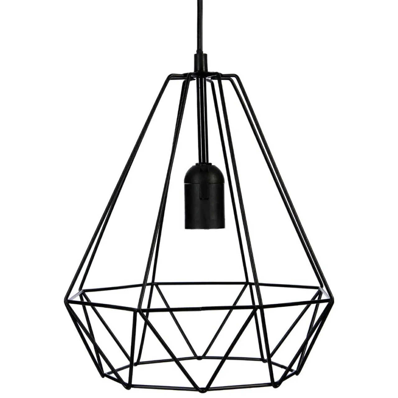 Lampe Suspension|ATMOSPHERA Suspension métal (D25 cm) Diamant Noir