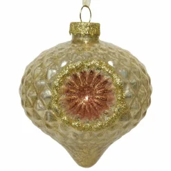 Décoration De Sapin|KAEMINGK Suspension précieuse (H12 cm) Sphère d' Or