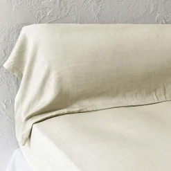 Taie D'Oreiller, Traversin|EMINZA Taie de traversin lyocell Tencel™ lavé (27 x 185 cm) Olivia pampa Beige