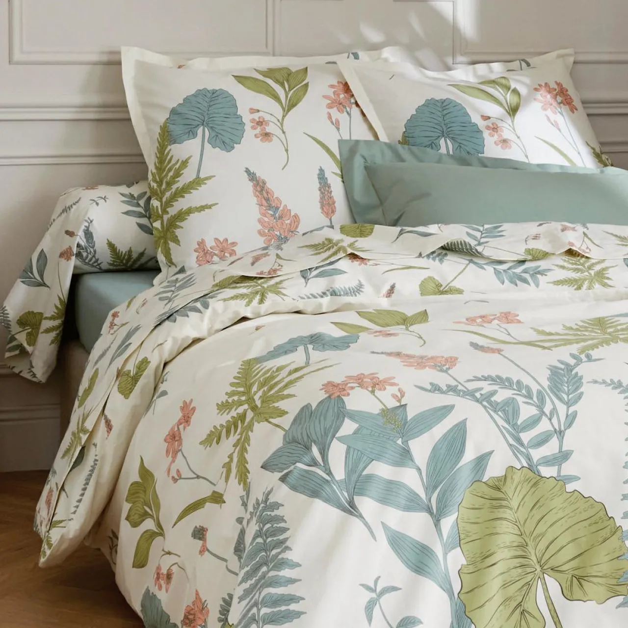 Taie D'Oreiller, Traversin|TRADILINGE Taie de traversin percale de coton (L200 cm) Féerie Multicolore