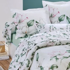 Taie D'Oreiller, Traversin|TRADILINGE Taie de traversin percale de coton (L200 cm) Magnolia sauge Vert