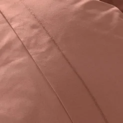 Taie D'Oreiller, Traversin|EMINZA Taie de traversin percale de coton (L185 cm) Cali Bois de rose Rose clair