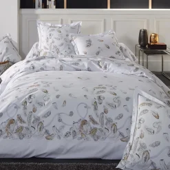 Taie D'Oreiller, Traversin|TRADILINGE Taie de traversin percale de coton (L200 cm) Plumes e Gris