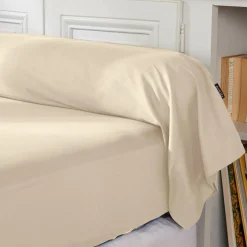Taie D'Oreiller, Traversin|EMINZA Taie de traversin percale de coton (L185 cm) Cali Beige