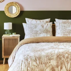 Taie D'Oreiller, Traversin|EMINZA Taie d'oreiller carrée coton (63 x 63 cm) Lara Marron