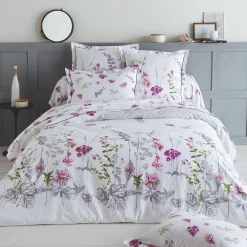 Taie D'Oreiller, Traversin|TRADI LINGE Taie d'oreiller carrée coton (65 x 65 cm) Pretty he Blanc