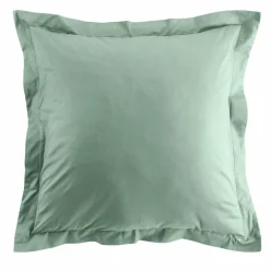 Taie D'Oreiller, Traversin|DOUCEUR D'INTERIEUR Taie d'oreiller carrée coton bio (63 x 63 cm) Biolina Vert sauge