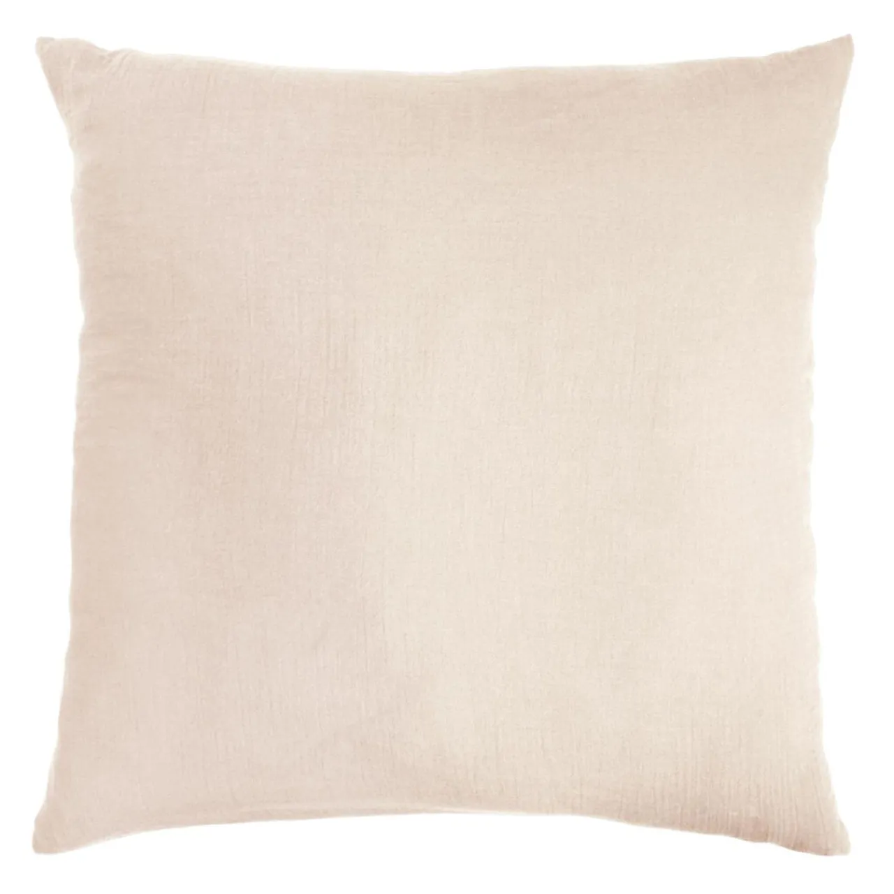 Taie D'Oreiller, Traversin|EMINZA Taie d'oreiller carrée gaze de coton (80 x 80 cm) Gaïa Rose poudré