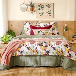 Taie D'Oreiller, Traversin|EMINZA Taie d'oreiller carrée gaze de coton (60 x 60 cm) Azel Multicolore