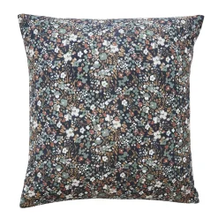 Taie D'Oreiller, Traversin|EMINZA Taie d'oreiller carrée gaze de coton (60 x 60 cm) Constance Bleu nuit