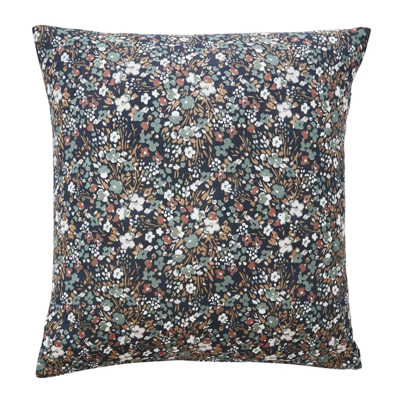 Taie D'Oreiller, Traversin|EMINZA Taie d'oreiller carrée gaze de coton (60 x 60 cm) Constance Bleu nuit