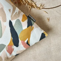 Taie D'Oreiller, Traversin|EMINZA Taie d'oreiller carrée gaze de coton (60 x 60 cm) Mathilda Multicolore