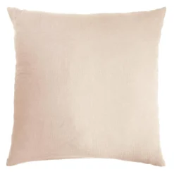 Taie D'Oreiller, Traversin|EMINZA Taie d'oreiller carrée gaze de coton (60 x 60 cm) Gaïa Rose poudré