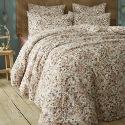 Taie D'Oreiller, Traversin|EMINZA Taie d'oreiller carrée gaze de coton (60 x 60 cm) Constance pampa Beige