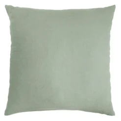 Taie D'Oreiller, Traversin|EMINZA Taie d'oreiller carrée gaze de coton (80 x 80 cm) Gaïa Vert Eucalyptus