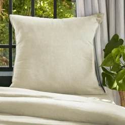 Taie D'Oreiller, Traversin|EMINZA Taie d'oreiller carrée lyocell Tencel™ lavé (80 x 80 cm) Olivia pampa Beige