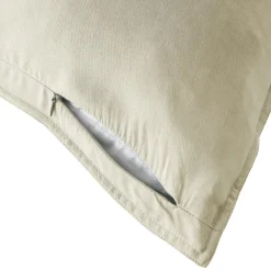 Taie D'Oreiller, Traversin|EMINZA Taie d'oreiller carrée lyocell Tencel™ lavé (80 x 80 cm) Olivia pampa Beige