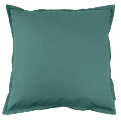 Taie D'Oreiller, Traversin|EMINZA Taie d'oreiller carrée percale de coton (80 x 80 cm) Cali Bleu canard