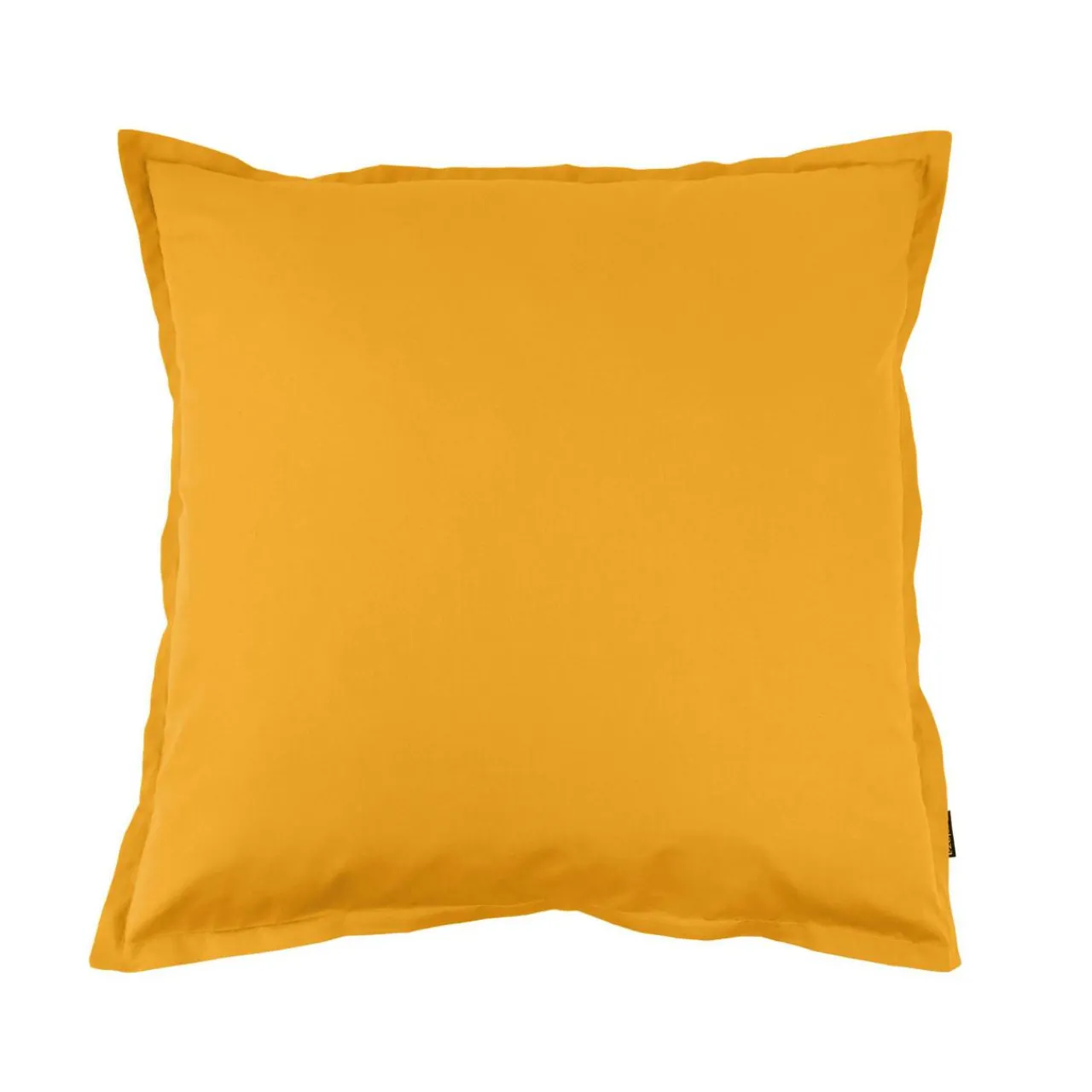 Taie D'Oreiller, Traversin|EMINZA Taie d'oreiller carrée percale de coton (65 x 65 cm) Cali Jaune moutarde