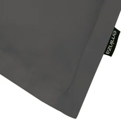 Taie D'Oreiller, Traversin|EMINZA Taie d'oreiller carrée percale de coton (65 x 65 cm) Cali Gris Anthracite