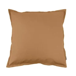 Taie D'Oreiller, Traversin|EMINZA Taie d'oreiller carrée percale de coton (65 x 65 cm) Cali Camel