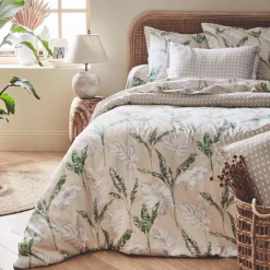 Taie D'Oreiller, Traversin|TRADILINGE Taie d'oreiller carrée satin de coton (65 x 65 cm) Voyage e Vert