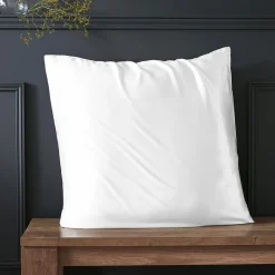 Taie D'Oreiller, Traversin|EMINZA Taie d'oreiller carrée soie de mûrier (80 x 80 cm) Mizuki he Blanc