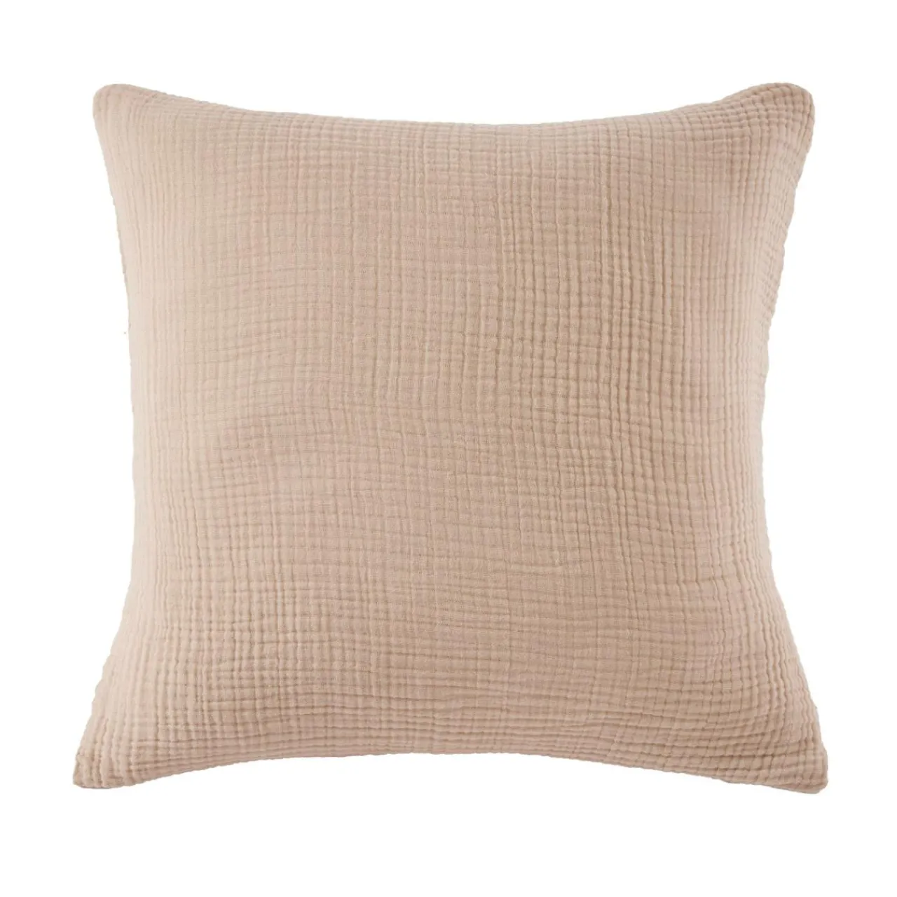 Taie D'Oreiller, Traversin|EMINZA Taie d'oreiller quadruple gaze de coton (80 x 80 cm) Victoria x Gaïa Ficelle