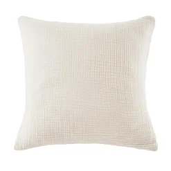 Taie D'Oreiller, Traversin|EMINZA Taie d'oreiller quadruple gaze de coton (60 x 60 cm) Victoria x Gaïa pampa Beige