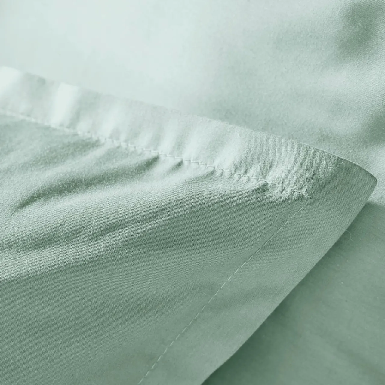 Taie D'Oreiller, Traversin|EMINZA Taie d'oreiller rectangulaire percale de coton (50 x 70 cm) Cali Vert Eucalyptus