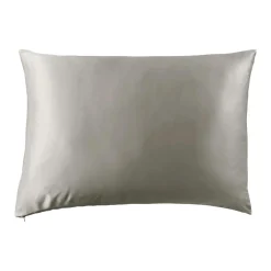 Taie D'Oreiller, Traversin|EMINZA Taie d'oreiller rectangulaire soie de mûrier (50 x 80 cm) Mizuki Gris clair