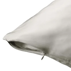 Taie D'Oreiller, Traversin|EMINZA Taie d'oreiller rectangulaire soie de mûrier (50 x 80 cm) Mizuki Gris clair