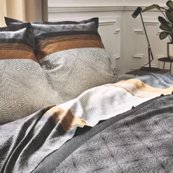 Taie D'Oreiller, Traversin|TRADILINGE Taie d'oreiller rectangulaire satin de coton (50 x 70 cm) Tiago e Noir