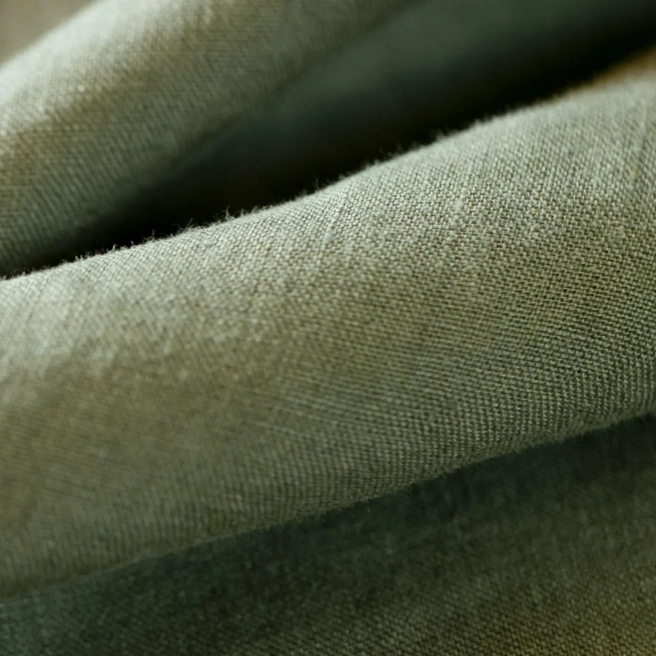 Taie D'Oreiller, Traversin|EMINZA Taie d'oreiller rectangulaire lin lavé (50 x 70 cm) Louise Vert romarin