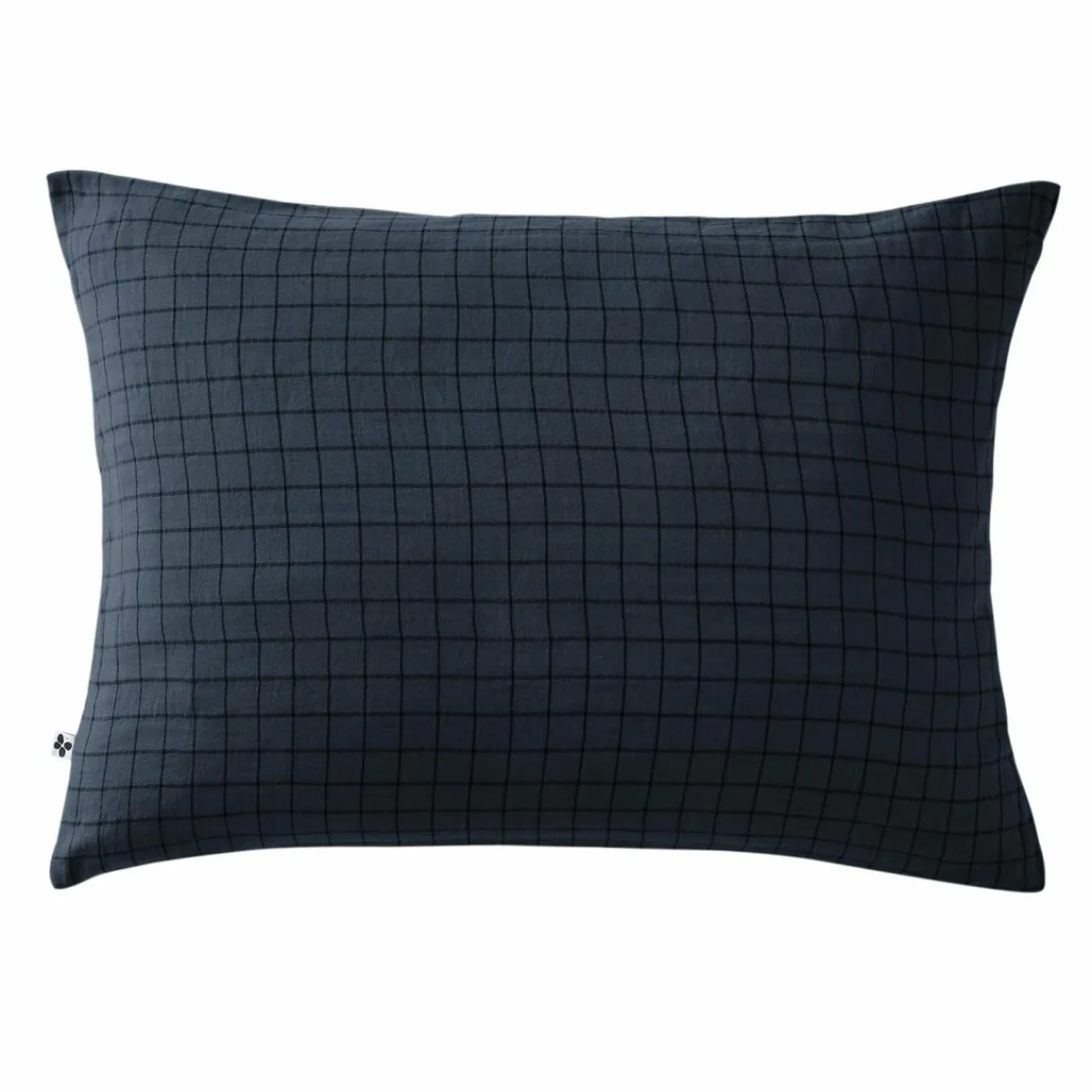 Taie D'Oreiller, Traversin|EMINZA Taie d'oreiller rectangulaire gaze de coton (50 x 70 cm) Gaïa Mix Bleu nuit