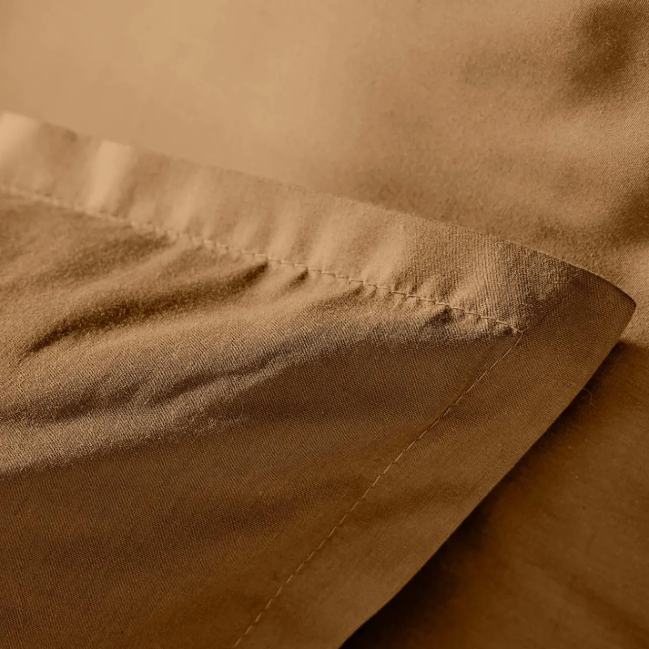 Taie D'Oreiller, Traversin|EMINZA Taie d'oreiller rectangulaire percale de coton (50 x 70 cm) Cali Camel