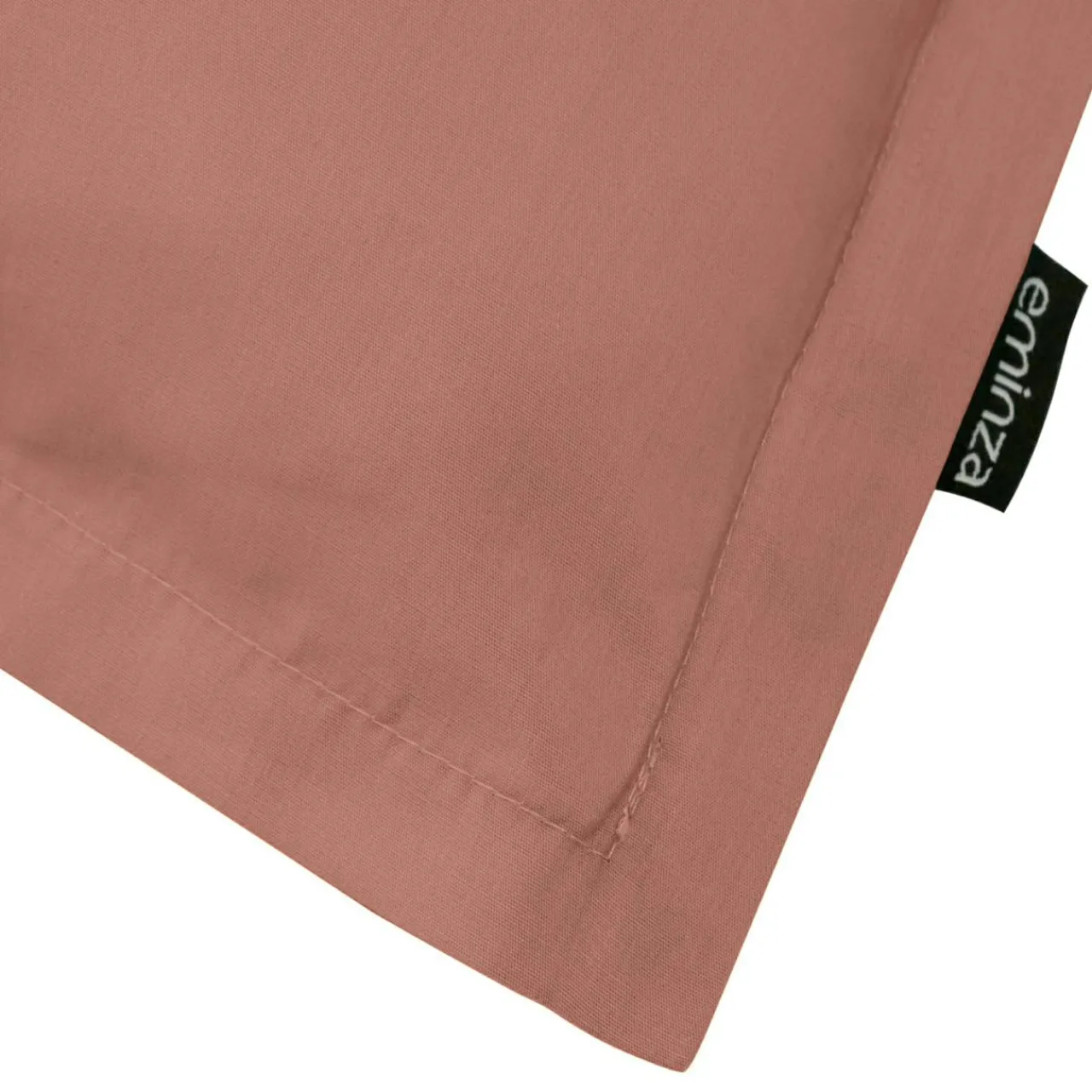 Taie D'Oreiller, Traversin|EMINZA Taie d'oreiller rectangulaire percale de coton (50 x 80 cm) Cali Bois de rose Rose clair