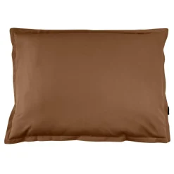Taie D'Oreiller, Traversin|EMINZA Taie d'oreiller rectangulaire percale de coton (50 x 80 cm) Cali Marron Chocolat