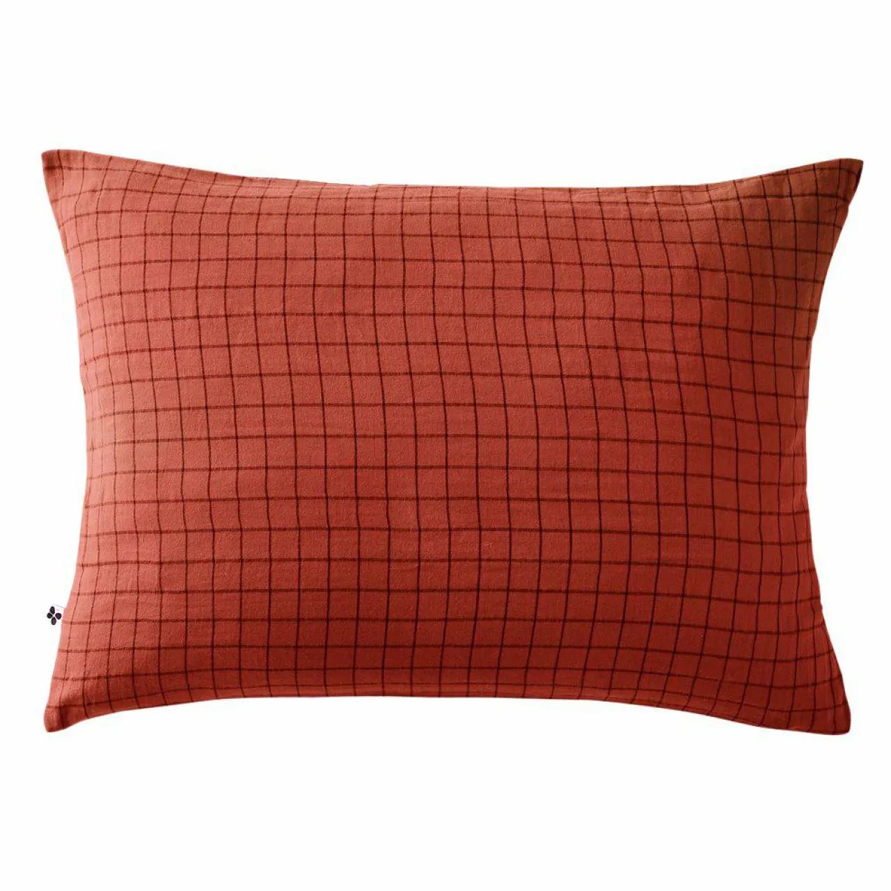 Taie D'Oreiller, Traversin|EMINZA Taie d'oreiller rectangulaire gaze de coton (50 x 70 cm) Gaïa Mix Terracotta