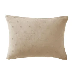 Taie D'Oreiller, Traversin|EMINZA Taie d'oreiller rectangulaire gaze de coton (50 x 70 cm) Gaïa Boho Ficelle