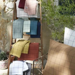 Taie D'Oreiller, Traversin|EMINZA Taie d'oreiller rectangulaire gaze de coton (50 x 70 cm) Gaïa Match chantilly Blanc