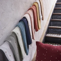 Taie D'Oreiller, Traversin|EMINZA Taie d'oreiller rectangulaire gaze de coton (50 x 70 cm) Gaïa Chic Vert tilleul