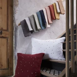 Taie D'Oreiller, Traversin|EMINZA Taie d'oreiller rectangulaire gaze de coton (50 x 70 cm) Gaïa Chic Vert tilleul