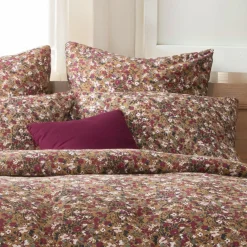 Taie D'Oreiller, Traversin|EMINZA Taie d'oreiller rectangulaire gaze de coton (50 x 70 cm) Constance Camel