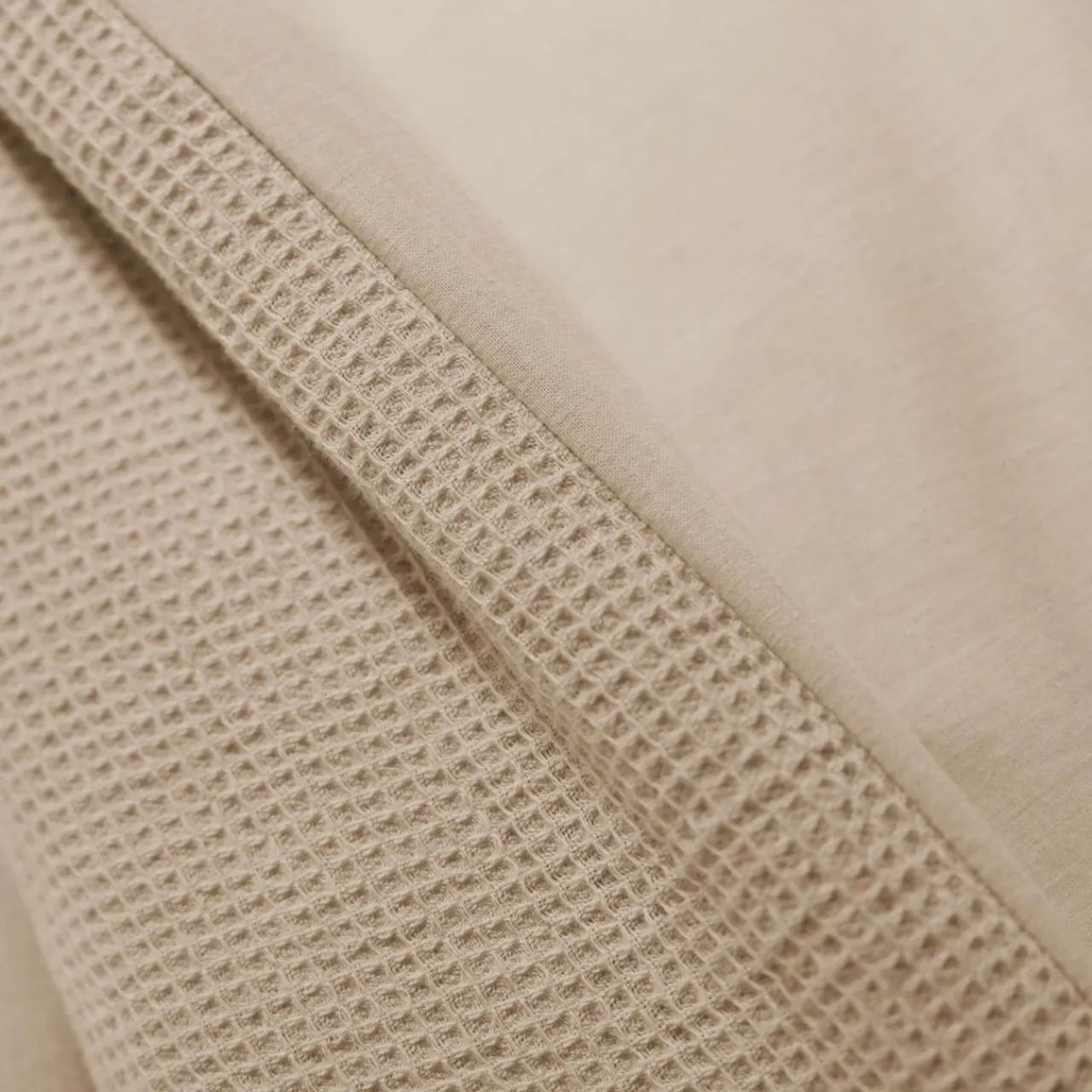 Taie D'Oreiller, Traversin|EMINZA Taie d'oreiller rectangulaire coton nid d'abeille (50 x 80 cm) Eva Ficelle